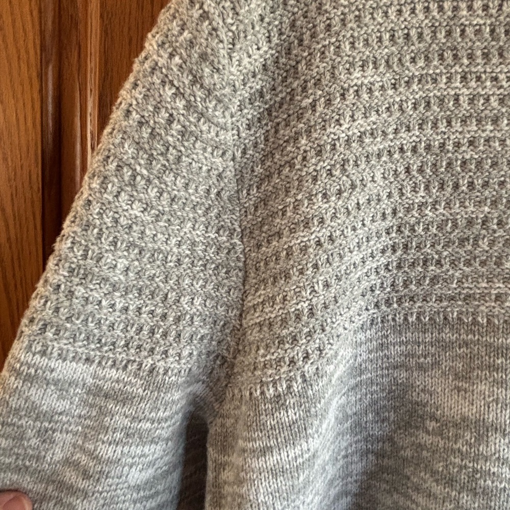Men's Gray Button-Up Sweater - Picture 7 of 8